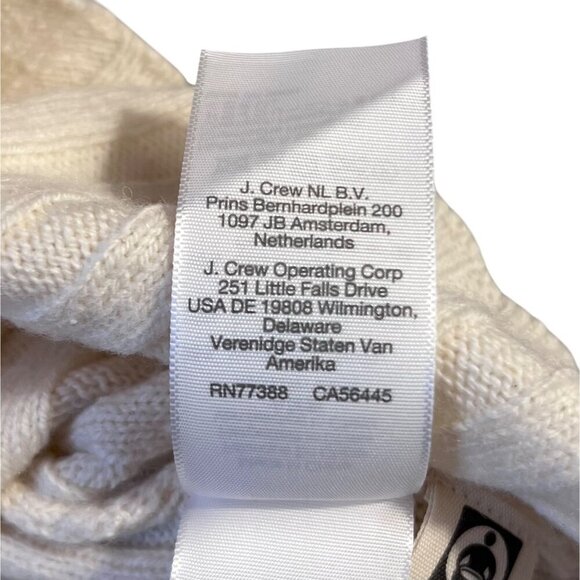 Madewell XS Wool Blend Ribbed Sweater Ivory Fair Trade - Picture 5 of 8